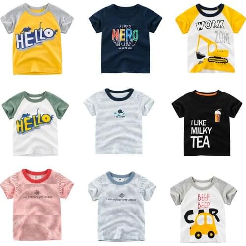Summer Children T Shirts for Boys Girls T-shirt Kids Cotton Short Sleeve Tops Baby Tees Kids Clothes Girls Tops Kids Clothes