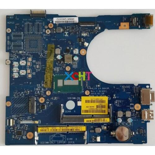 5HTPV 05HTPV CN-05HTPV AAL10 LA-B843P REV:1.0(A00) w I3-5005U for Dell Insprion 5458 5558 5758 Laptop PC Notebook Motherboard