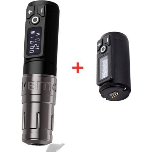 2021 New Ambition Wireless Tattoo Pen Machine Battery with Portable Power Brushless Motor Digital LED Display For Body Art