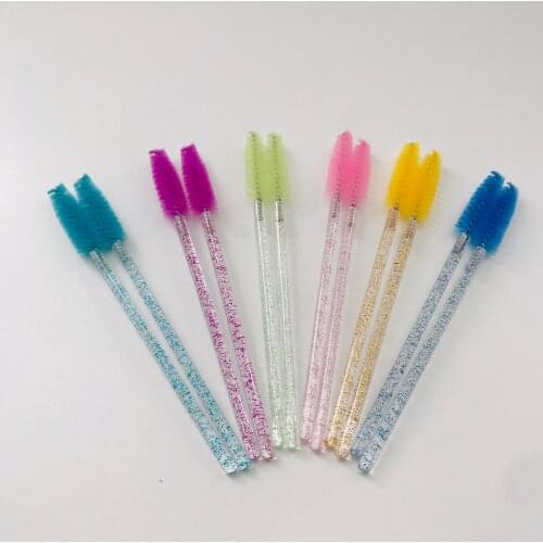 Eyelash Extension Disposable Mascara Wand Applicator Multicolors Eyelashes Cosmetic Brush