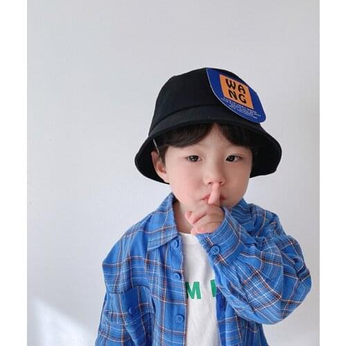 New Childrens Cap Spring Autumn Panama Beach Sun Protection Caps Alphabet Kids Basin Hat Toddler Baby Fisherman Bucket Hats