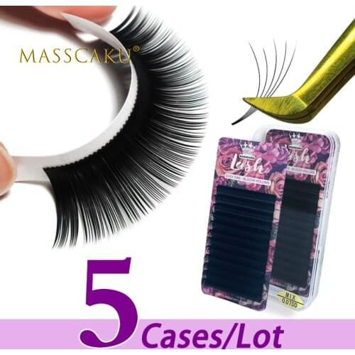 5case/lot Top quality blooming eyelash extension c/d russian volume 0.05 0.07 thickness auto fan 1s blooming eyelash extension