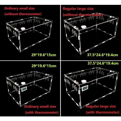 Reptile Tank Insect Spiders Tortoise Lizard Acrylic Transparent Breeding Box Vivarium Lid Reptile Pet Product Terrarium
