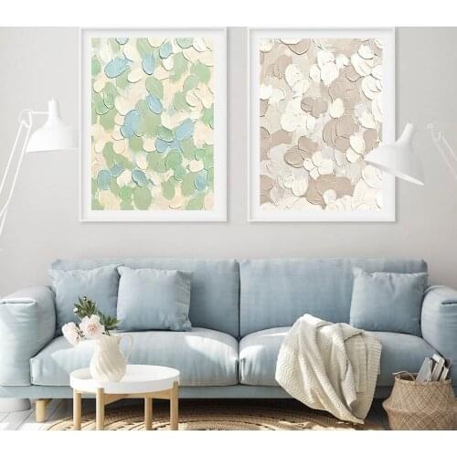 Hand-painted Oil Painting Canvas Prints 3D Stereo Art Pictures Modern Abstract Posters for Dining Living Room Fashion Wall Decor