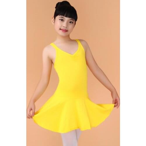 Girls Gymnastic Leotards Dance Costume Girls Sling Tutu Ballet Dance Training Wear Kids Ballet Dance Dresses Leotards Gymnastics