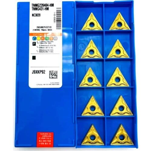 KORLOY TNMG220408 HM PC9030 TNMG220404 HM PC9030 High-quality original carbide blade steel parts, stainless steel cutting tools