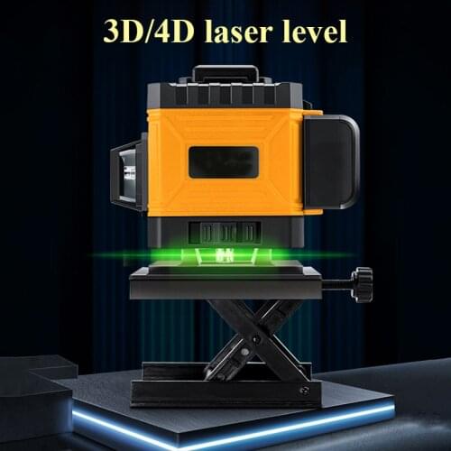 Green Laser Level 360 Stand 3D Leveling Unit Self Level Horizontal Vertical Cross Lines 4D Laser Level Self 360 Laser Guide