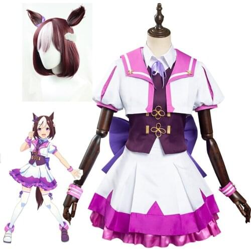 Umamusume:Pretty Derby Special Week Cosplay Costumes Woman Decisive Uniforms Special Week Wig Halloween Carnival JK Uniforms