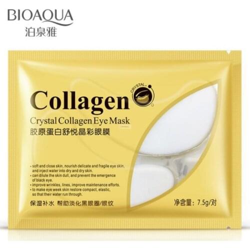10pack Crystal Collagen eye mask Moisturizing eye gel whey protein remove dark circles face care sleep patches
