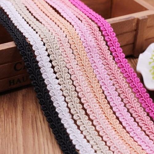4pcs (1meter/pc) 10mm Braided Lace Fabric Fashion Ribbon Wedding For Sewing Wedding Decoration Accessory Clothes Embellishment