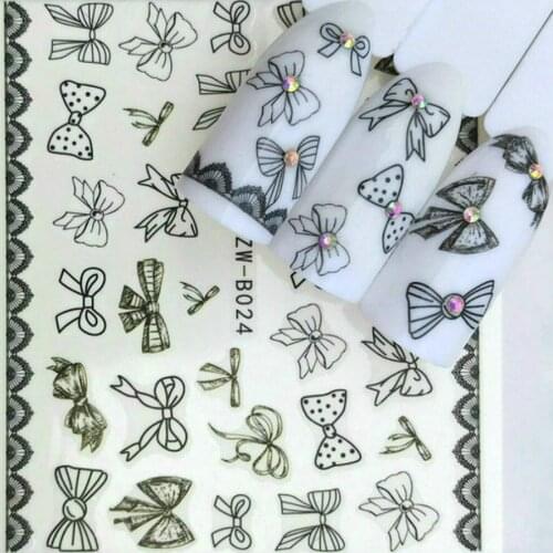 5 Pcs SELL Bowknot False Nail Tips Nature Clear Finger Full Card Nail Art Display Practice Acrylic UV Gel PolishTool Manicure