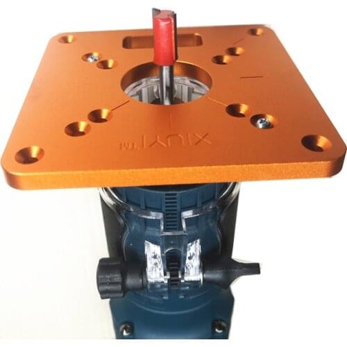 RT0700C Aluminum Router Table Insert Plate Trimming Machine Flip Board for Woodworking Benches Router Table Plate Universal