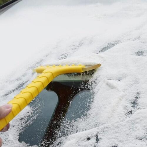 Auto Windshield Ice Scraper Winter Car Snow Shovel Cleaning Brush Window Glass Water Wiper Sticker Snow Remover Squeegee hxh