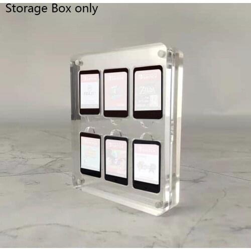 Game Card Case For Nintendo Switch Magnetic Transparent Hard Storage Cards Games Acrylic Box 6 Shockproof Holder Shell Q9K4