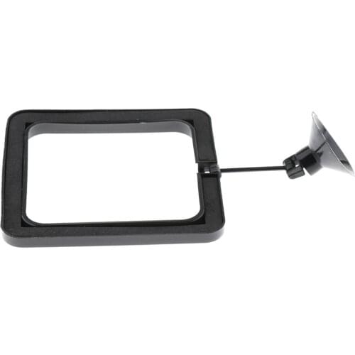 Duable Feeding Ring Feeder Fish Feeding Square by Suction Cup Reduces Water Replacement Times