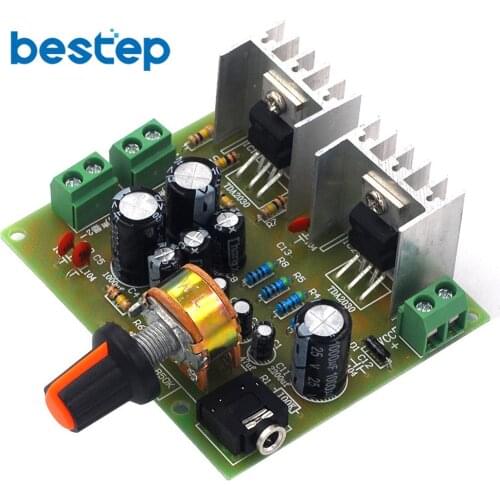 2.0 dual channel pure rear stage TDA2030A audio DIY power amplifier board single power 12V diy kit