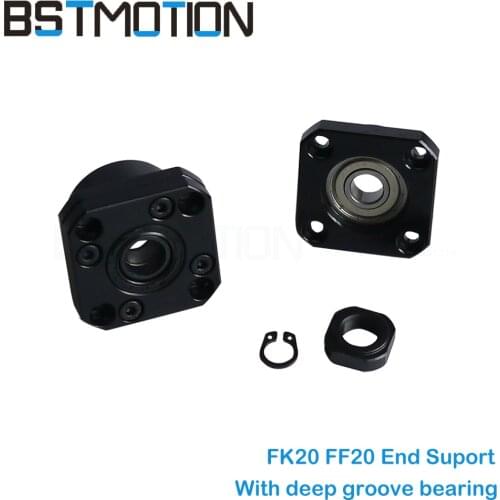 FK20 FF20 Support block for 2505 2510 Ball Screw :1 pc FK20 Fixed Side +1 pc FF20 Floated Side for XYZ CNC parts