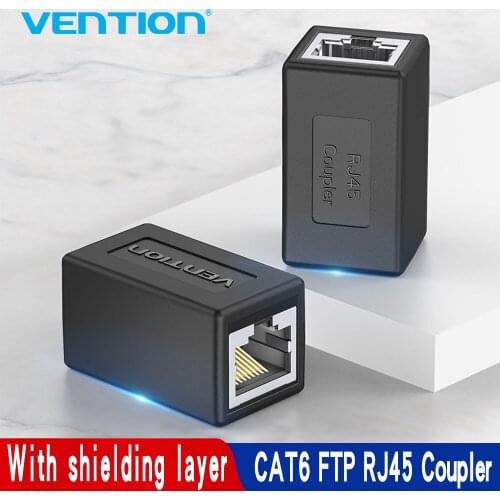 Vention Cat6 Connector FTP With shield Ethernet Adapter 8P8C Network Extender Extension Cable for Ethernet Cable RJ45 Connector