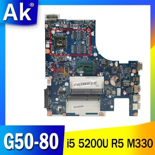 ACLU3/ACLU4 NM-A361 motherboard for Lenovo G50-80 G50-80M notebook motherboard CPU i5 5200U R5 M330 DDR3 100% test work