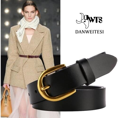 [DWTS] Women Genuine Leather belt WomensBelt For Female Strap Casual All-match Ladies Adjustable Belts Designer High Quality