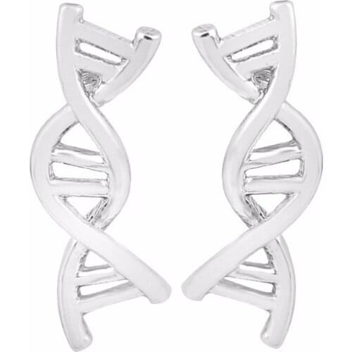 Daisies 10Pairs DNA Box Biology Molecule Earrings Copper Material For Scientist Fashion Women Statement Jewelry