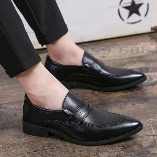 Sapato De Couro Masculino Casual Leather Man Shoe Shoes For Men Dress Zapatos De Cuero Hombre Formal Lether Fashion Shose Male