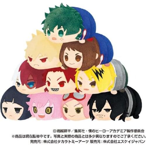 Cute Mini Dolls Boku No Hero Academia Deku Mochi Mascot Toys For Children Bag Pendants Collectible Plush Doll Kaminari Denki Toy
