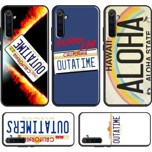 Back to the Future License Plate For OnePlus 9 Pro 8 7T 8T Nord Phone Case For OPPO Realme 8 6 7 Pro Q3 C3 C11 C15 C21 GT