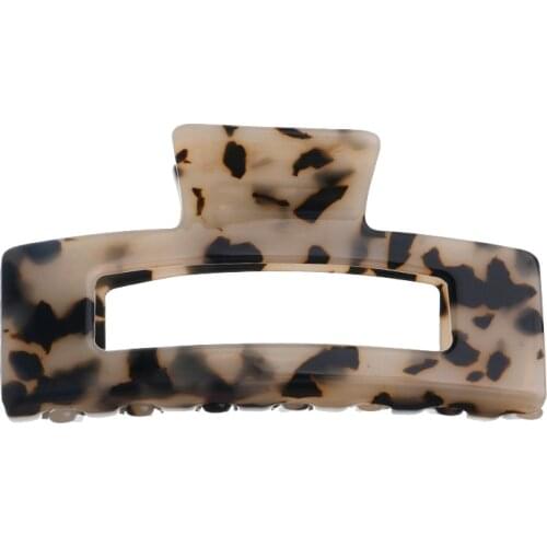 9cm large size hair claws for long thick hair Wholesale Tortoise Shell Hair Accessories Acetate Hair Clips For Women Girls