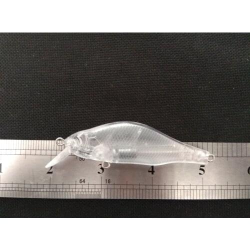 10pcs Unpainted Fishing Lure Body Weight Transfer Minnow Hardbaits Fishing Wobbler Artificial baits 80mm 6.5g Blank lures SEBT87