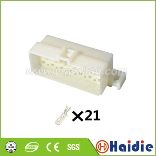 2sets auto 21pin plastic housing plug wire electric cable unsealed connector