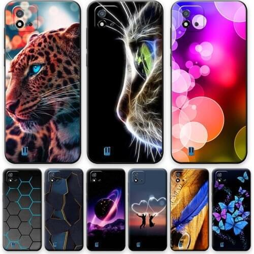 For Realme C11 2021 Case Silicone Phone Shell For OPPO Realme C11 Soft TPU Back Cover For Realme C11 2021 Case Coque RMX3231 Cat