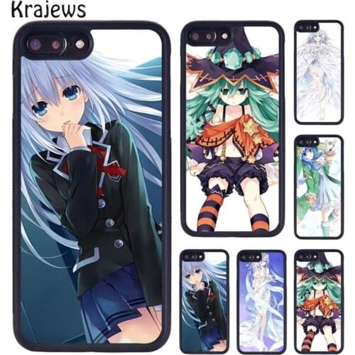 Krajews Sexy Girl Date A Live Phone Case For iPhone X XR XS 11 12 Pro MAX 5 6 6S 7 8 Plus Samsung Galaxy S5 S6 S7edge S8 S9 S10