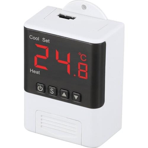 Digital temperature controller temperature meter temperature range:-40°C~+99°C with 1M NTC sensors heating cooling auto switched