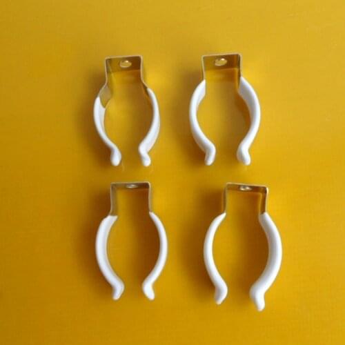 DHL 500pcs/lot White VIVARIUM AQUARIUM Fluorescent 1" 25mm T8 UV TUBE LIGHT METAL CLIPS