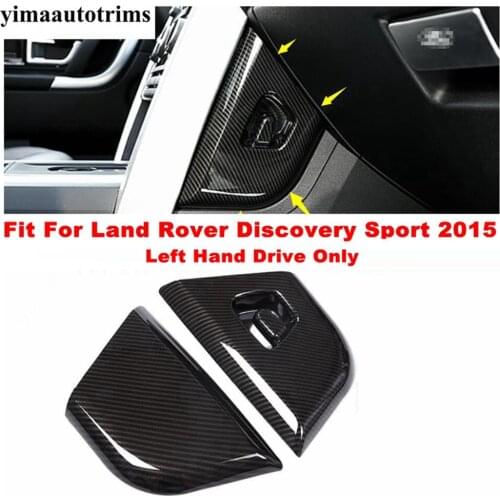 For Land Rover Discovery Sport 2015 - 2020 ABS Side Stalls Gear Box Frame Panel Molding Cover Kit Trim Carbon Fiber Accessories