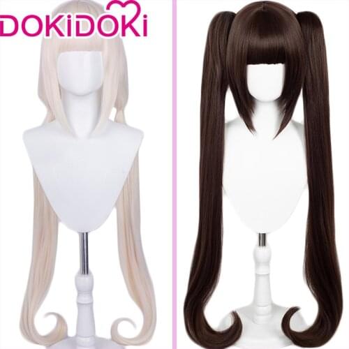 DokiDoki Nekopara Cosplay Costume Chocola Wig Women Wig Long brown Hair Nekopara Cosplay Costume Chocola Wig