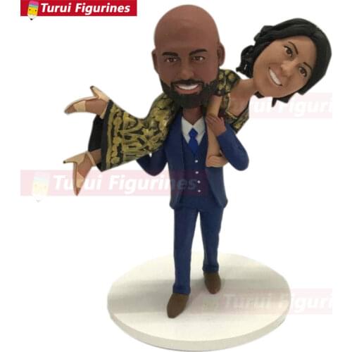 Custom bobblehead Indian Bride Groom bobble head Personalized Wedding Cake Topper Custom Indian Bobble Head Wedding Cake Topper