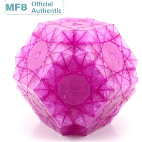 MF8 Heaven Eye Magic Cube Megaminxeds 3x3 Transparent Purple Speed Puzzle Kids Educational Toys Limited Edition For Collection