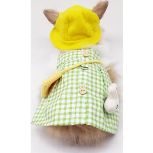 Cute Vest Leash Set Comfort Skirt Clothes Outdoor Travel Chest Strap for Hamster Puppy Supply Pet Products