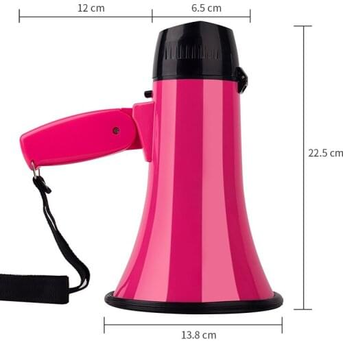 Multi-color fashion handheld megaphone treble high-power horn portable recording amplifier