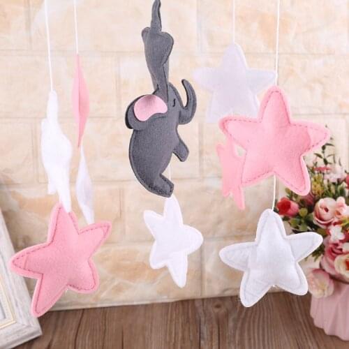 Baby Crib Felt Stars Musical Mobile Rattle Infant Cot Wind Chime Bed Bell Toys