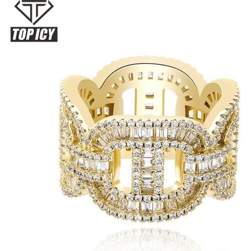 Fashion Jewellery 2021 Brand New Ring 6 Times 14k Gold Plated Brass Ring AAA+ Cubic Zircon Rings Jewelry set