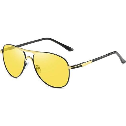 Photochromic Sunglasses Men Polarized Driving Pilot Chameleon Vintage Sun Glasses Women Male Change Color Day Night Vision UV400