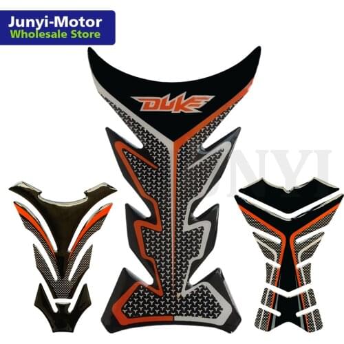For KTM Duke 125 200 390 690 990 1290 Motorcycle Sticker Gas Tank Pad Protector Grip 3D Raise Stickers Racing Decals Universal