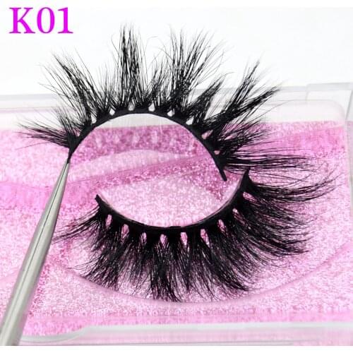 Visofree Mink Eyelashes 3D Mink Lashes Thick HandMade Full Strip Lashes Cruelty Free Mink Lashes Long False Eyelashes Makeup K01