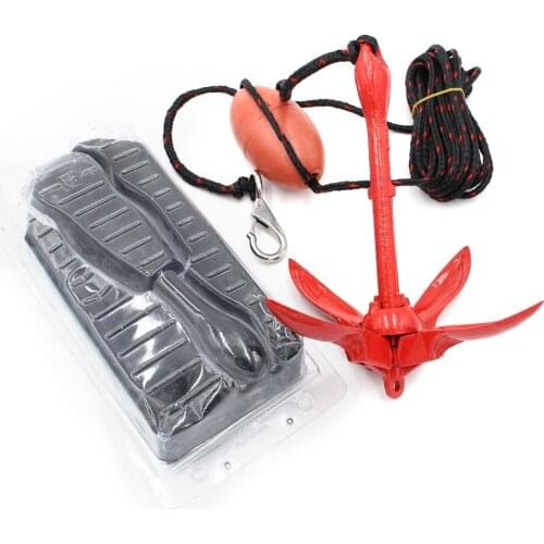 New rowing boat foldable anchoring system compact buoy kit canoe kayak boat marine rope fishing accessories