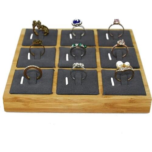 Ring Earrings Display Tray Slot Fashion Jewelry Cufflinks Organizer Holder Case Box Showcase Ring Earring Jewelry Display