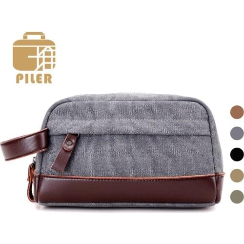 2020 Casual Small Men Hand Bag Pocket Female Wallet Keys Men Canvas Wallet Men Clutch Bag Zipper Hand Phone Purse Wrist Bags