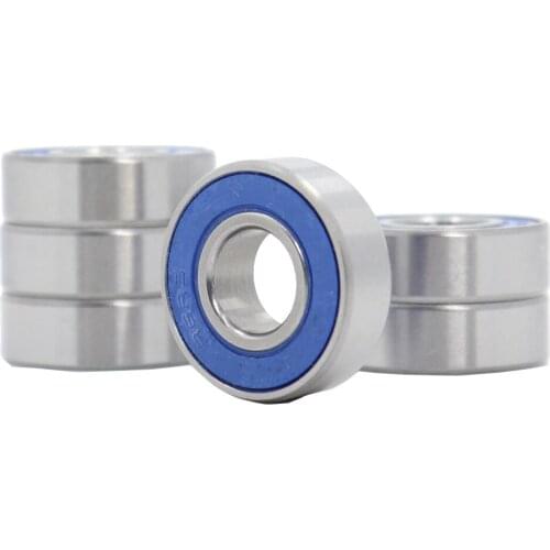 R6rs Bearings Blue Sealed Inch Size ABEC-3 R6-2RS 6PC 3/8"X7/8"X9/32" Inch Ball Bearing R6 Parts For Hobby RC Car Truck